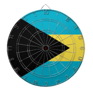 Dartboard mit Flagge der Bahamas Dartscheibe