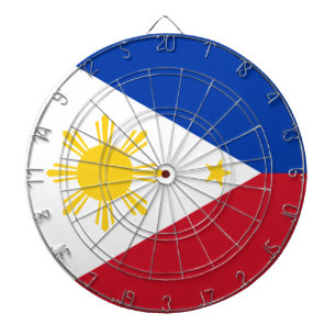 Dartboard mit Flagge der Philippinen Dartscheibe