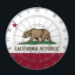 Dartboard mit Flagge von Kalifornien, USA Dartscheibe<br><div class="desc">Mit diesem beeindruckenden Dartboard mit der Flagge Kaliforniens können Sie Ihren Spielraum erweitern! Mit diesem auffälligen Dartboard, das mit dem berühmten Bären und dem Sternendesign vor einem lebendigen Hintergrund geschmückt ist, feiern Sie das reiche Erbe und den Geist des Goldenen Staat. Mit seiner Präzision und Langlebigkeit bietet es die perfekte...</div>