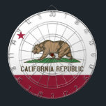 Dartboard mit Flagge von Kalifornien, USA Dartscheibe<br><div class="desc">Mit diesem beeindruckenden Dartboard mit der Flagge Kaliforniens können Sie Ihren Spielraum erweitern! Mit diesem auffälligen Dartboard, das mit dem berühmten Bären und dem Sternendesign vor einem lebendigen Hintergrund geschmückt ist, feiern Sie das reiche Erbe und den Geist des Goldenen Staat. Mit seiner Präzision und Langlebigkeit bietet es die perfekte...</div>