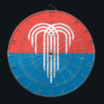 Dartboard mit Flagge von Kansas City, Missouri Dartscheibe<br><div class="desc">Fügen Sie Ihren Spielabenden eine Touch Kansas City Stolz hinzu, mit unserem exklusiven Dartboard mit der Flagge von Kansas City, Missouri! Dieses mit viel Liebe zum Detail gestaltete Dartboard ist mehr als nur ein lustiges Unterhaltungsprogramm; es ist eine Feier des Erbes und kulturellen Stolzes von Kansas City. Das lebhafte Design...</div>