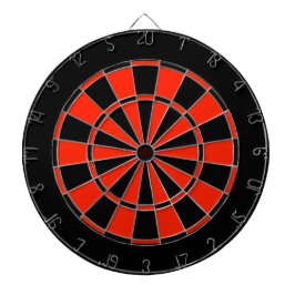 Dartboard mit roter und schwarzer Regulierung Dartscheibe