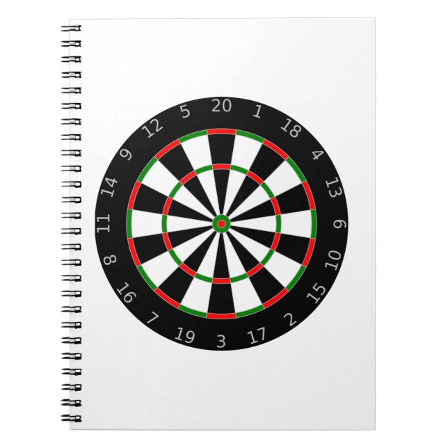 Dartboard Notizblock (Vorderseite)