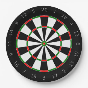 Dartboard-PapierTeller Pappteller