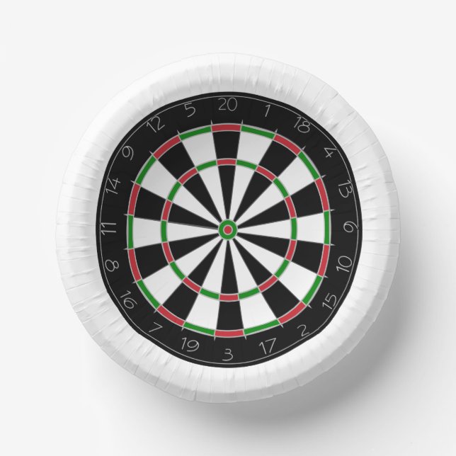 Dartboard Pappteller (Vorderseite)