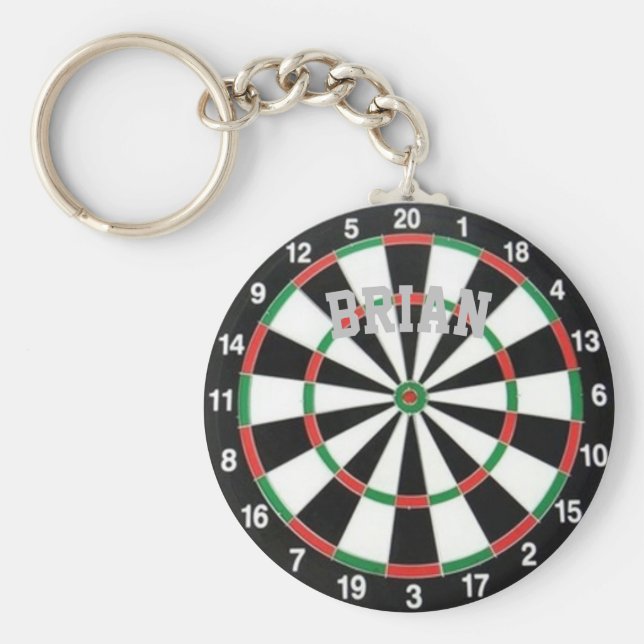 Dartboard Personalisierter Schlüsselanhänger (Vorne)