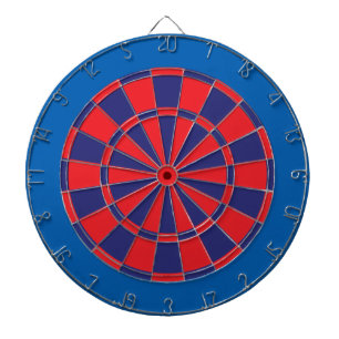 Dartboard: Rot, Navy und Blau Dartscheibe