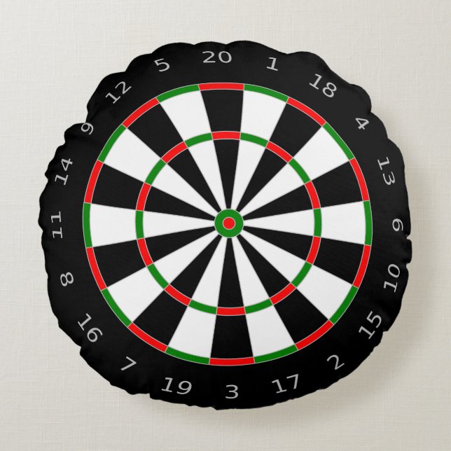 Dartboard Rundes Kissen (Vorderseite)