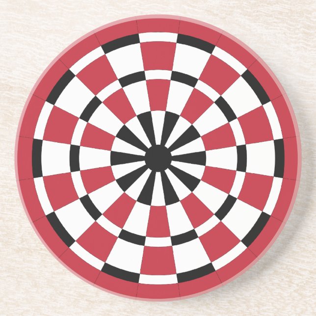Dartboard Sandstein Untersetzer (Vorne)