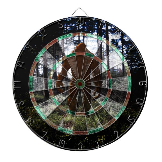 DARTBOARD - SASKATCH IN HOLZEN DARTSCHEIBE (vorne)