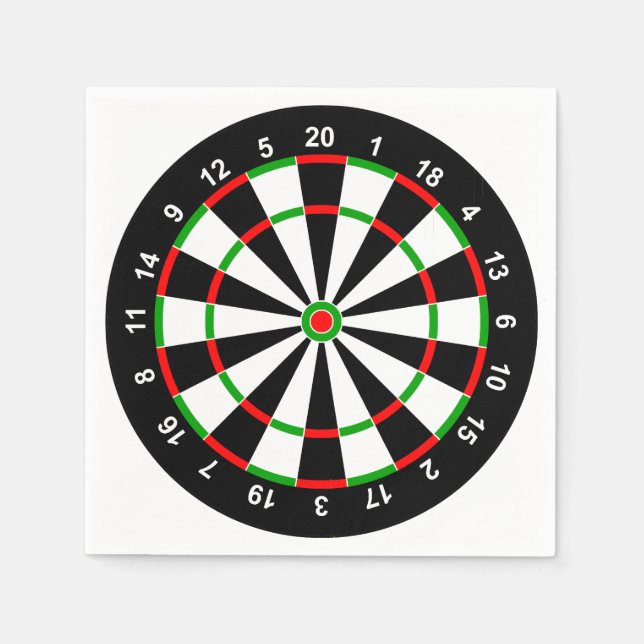 Dartboard Serviette (Vorderseite)