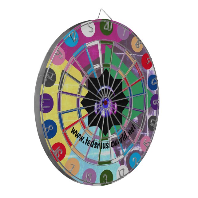 Dartboard-Set für mehrere Farben Dartscheibe (Vorderseite Links)