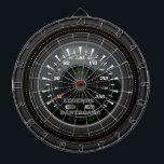 Dartboard Speedometer Edition mit personalisierten Dartscheibe<br><div class="desc">Ein lustiges,  vollständig anpassbares Speedometer-Dartboard für den Kfz-Kulturfan der Familie. Enthält benutzerdefinierte Tachometer mit vollständig anpassbaren Textabschnitten. Ändern Sie einfach alle gewünschten Namen oder Texte. Viel Spaß!</div>