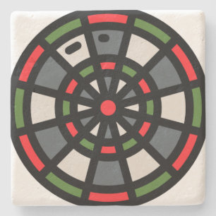 Dartboard Steinuntersetzer