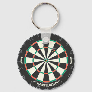 Dartboard u. Pfeile: Modell 3D: Schlüsselanhänger