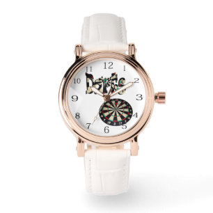 Dartboard und Dartboard Armbanduhr