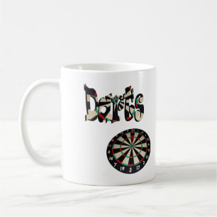 Dartboard und Dartboard Kaffeetasse