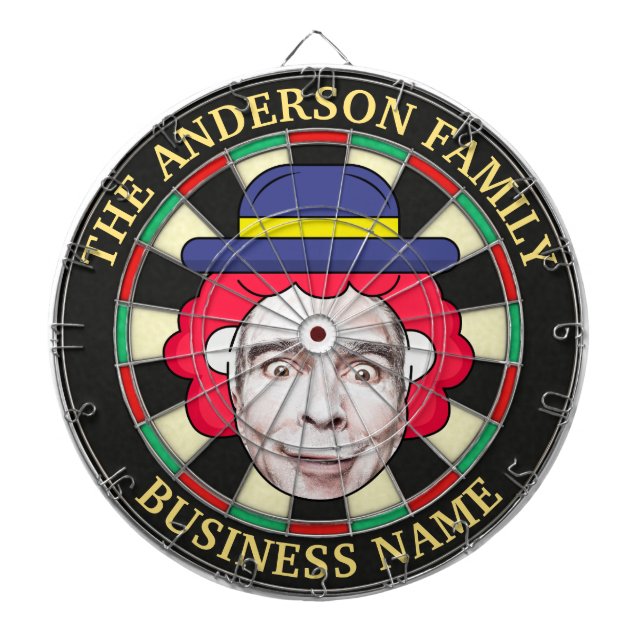 Dartboard with custom text and photo dartscheibe (vorne)