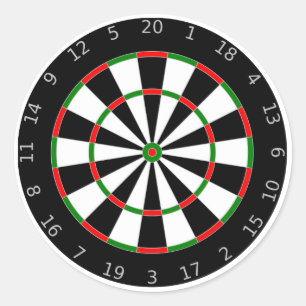 Dartboardhintergrund Runder Aufkleber