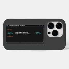 Darter Modus für Computerprogrammierer im Codeform Case-Mate iPhone 14 Pro Hülle