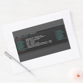 Darter Modus für den Editor Computerprogrammierer- Rechteckiger Aufkleber
