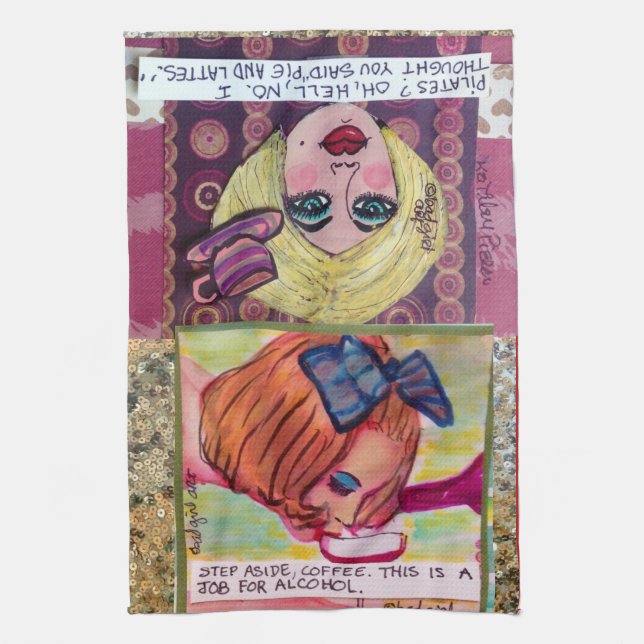 Dartkaffee Geschirrtuch (Vertikal)