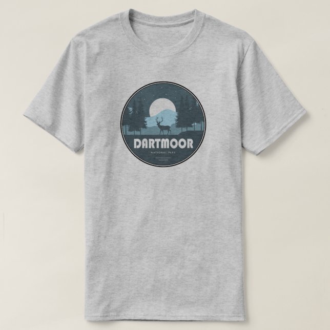 Dartmoor National Park Deer T-Shirt (Design vorne)
