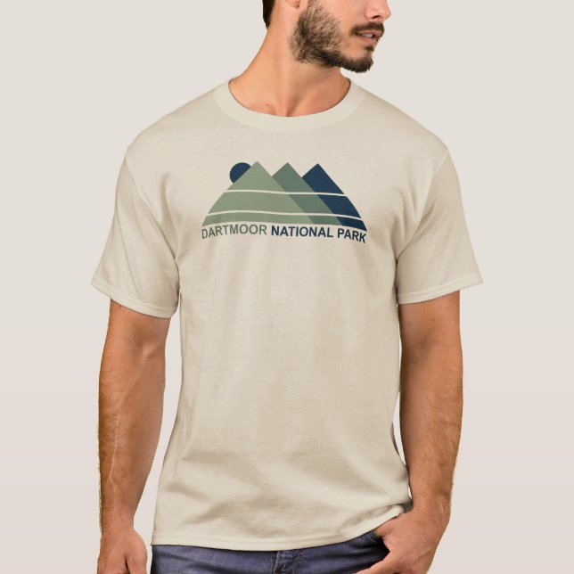 Dartmoor National Park Mountain Sun T-Shirt (Vorderseite)