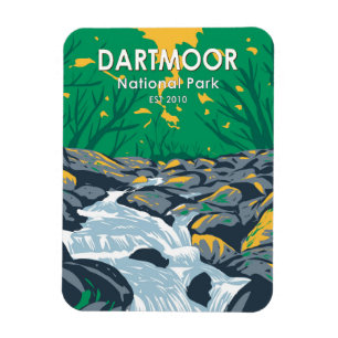 Dartmoor Nationalpark Becky Falls England Magnet