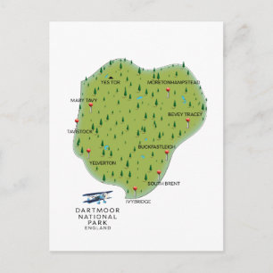 Dartmoor Nationalpark England Karte