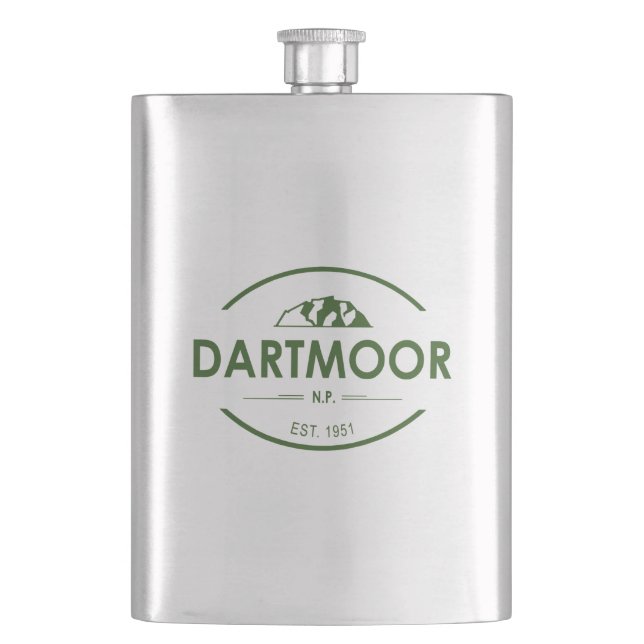 Dartmoor-Nationalpark Flachmann (Vorderseite)