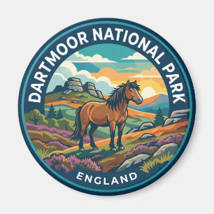 Dartmoor Nationalpark Pferd Vereinigtes Königreich Magnet