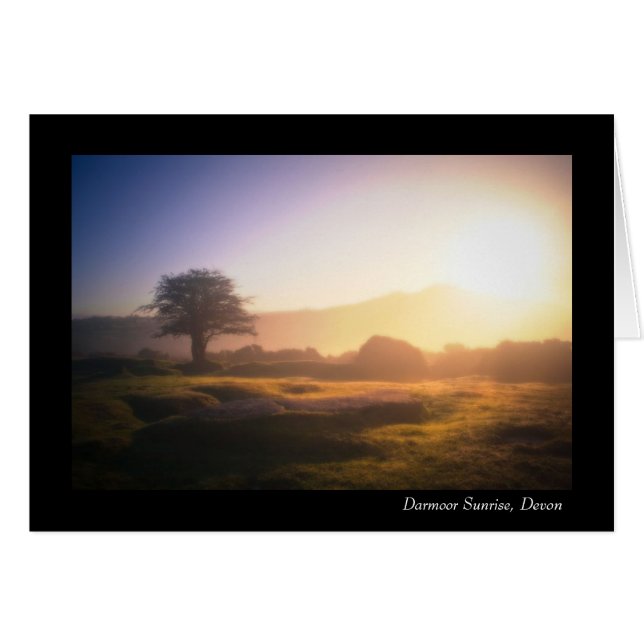 Dartmoor Sonnenaufgang, Devon (Vorderseite (Horizontal))