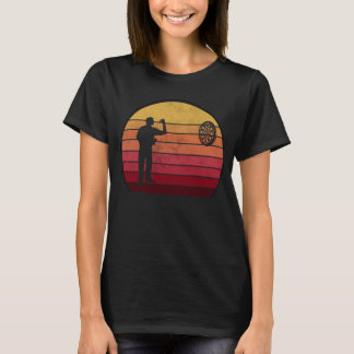 Dartplatine der Silhouette-Darts-Karte T-Shirt