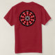 Dartplatte T-Shirt (Design Rückseite)