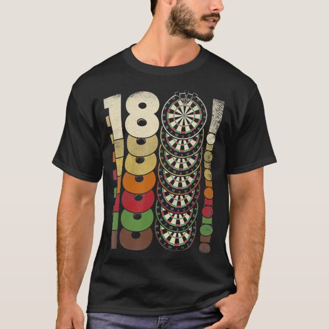 Darts 180 Onehundred und achtzig dreiundzwanzig T-Shirt (Vorderseite)