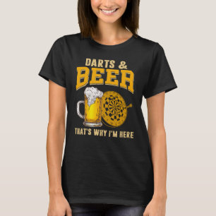 Darts Bier Lustiges T-Shirt für Dart Spieler