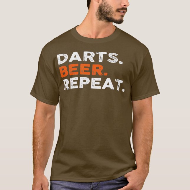 DARTS BIER REPEAT TSHIRT (Vorderseite)