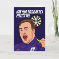 Darts Birthday Card