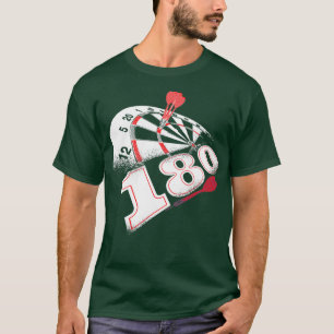Darts Board 180 Punkte Dart Game Zubehör T-Shirt