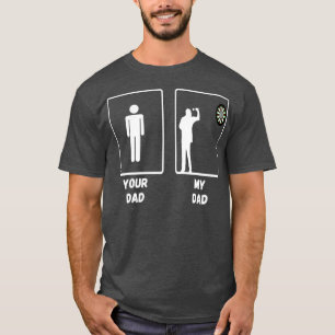 Darts Board Games Soft Tipp Dart Player Vater T-Shirt
