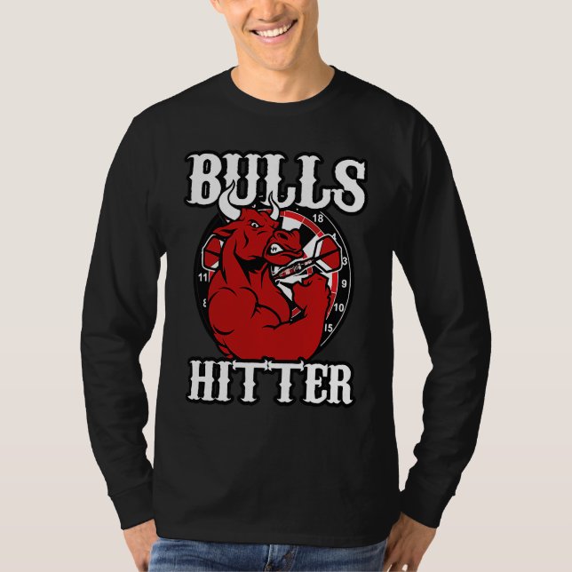 Darts Bull Bullseye Hitter Strong 180 Champions T-Shirt (Vorderseite)