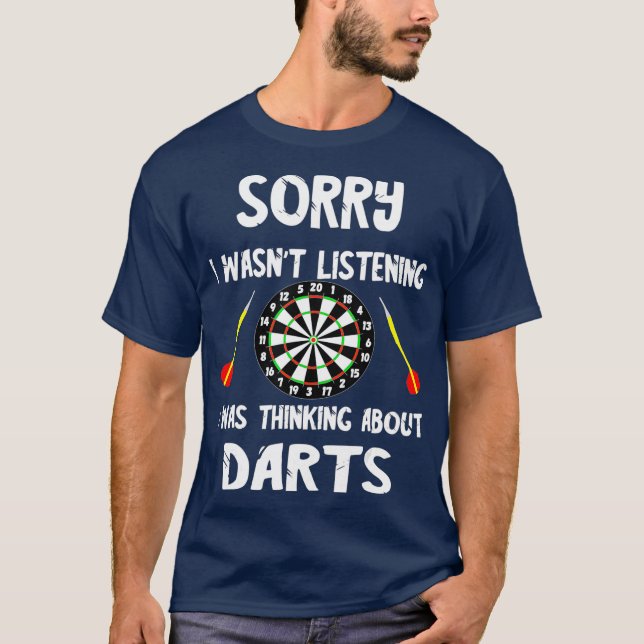 Darts Bullseye Dart Player Board Dartboard Arrow T-Shirt (Vorderseite)