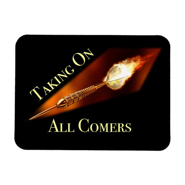 Darts Champion übernimmt alle Comers Magnet (Horizontal)