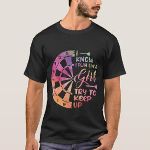 Darts Damen Geschenk Pfeile Feld Team Spiel wie ei T-Shirt