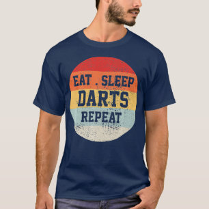 Darts Dart Player Retro Vintages lustiges Geschenk T-Shirt