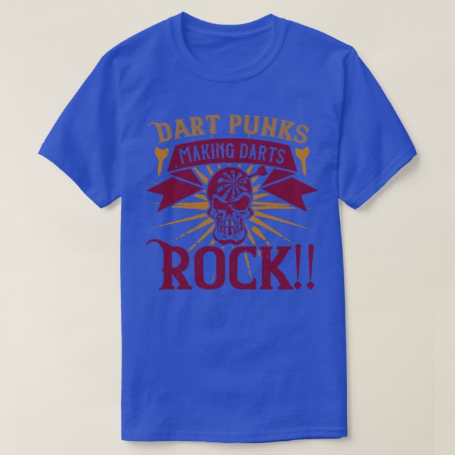 Darts Dart Punks Darts Rock T-Shirt (Design vorne)