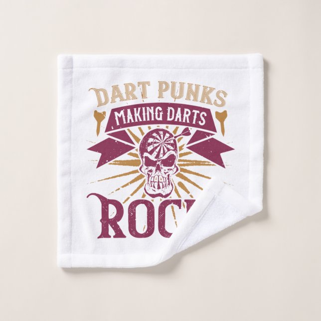 Darts - Dart Punks macht Darts Rock! Waschlappen (Waschlappen)