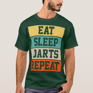 Darts Dart Spieler Retro Lustiges Geschenk Premium T-Shirt