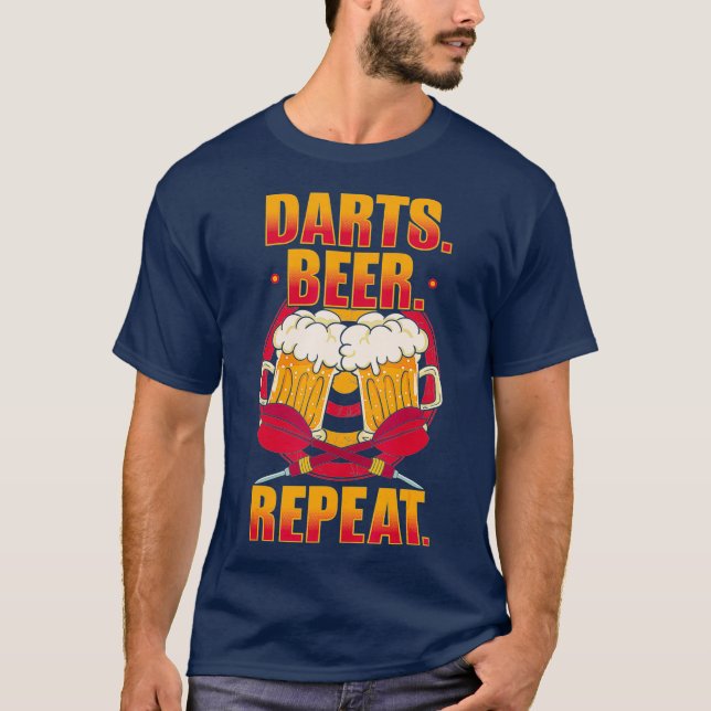 Darts Dart-Throwing Bullseye Dartist Dartboard T-Shirt (Vorderseite)